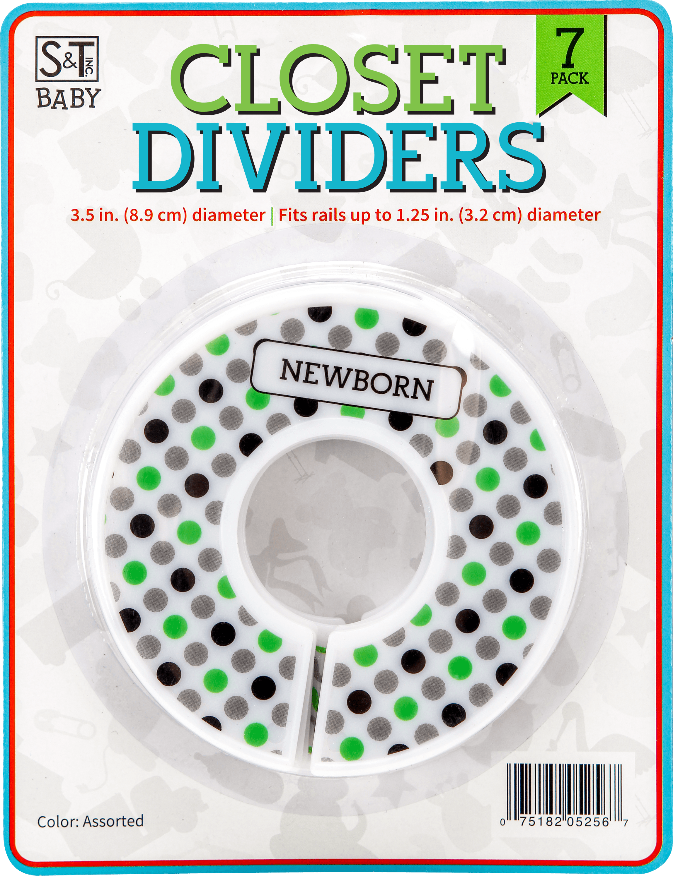 Unisex Baby Closet Dividers For Clothes - Textile Clipart (3000x3001), Png Download