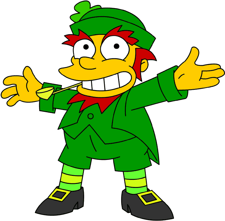 Cartoon Pictures Of Leprechauns - Leprechaun Simpsons Clipart (750x752), Png Download