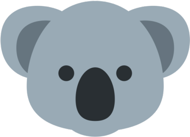 Koala Emoji Clipart (640x480), Png Download