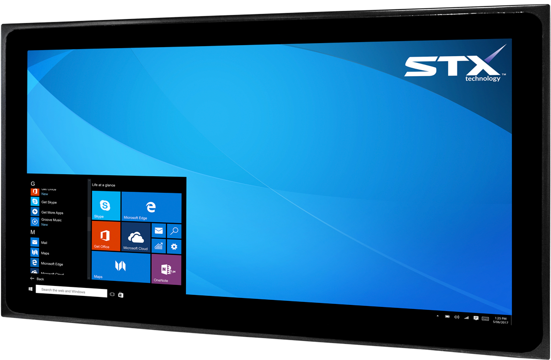 X4555-pt Industrial Panel Monitor - Industrial Touch Screen With Keyboard Clipart (1200x800), Png Download