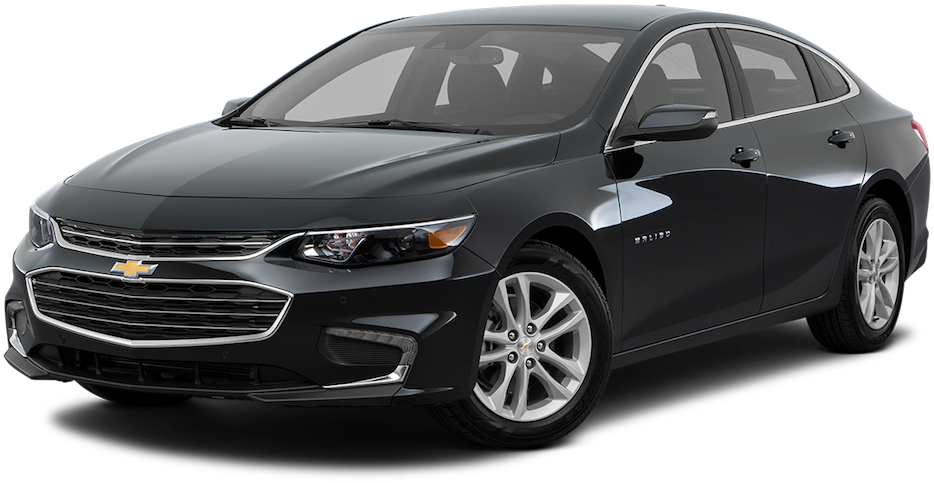 Black 2019 Chevy Malibu - 2017 Chevy Traverse Black Clipart (1000x550), Png Download