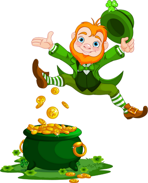Happy Leprechaun Clipart (600x740), Png Download