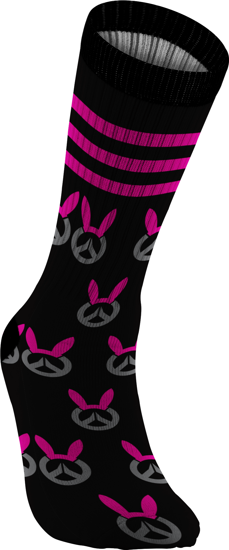 Va Bunny Logo Socks Clipart (801x1917), Png Download