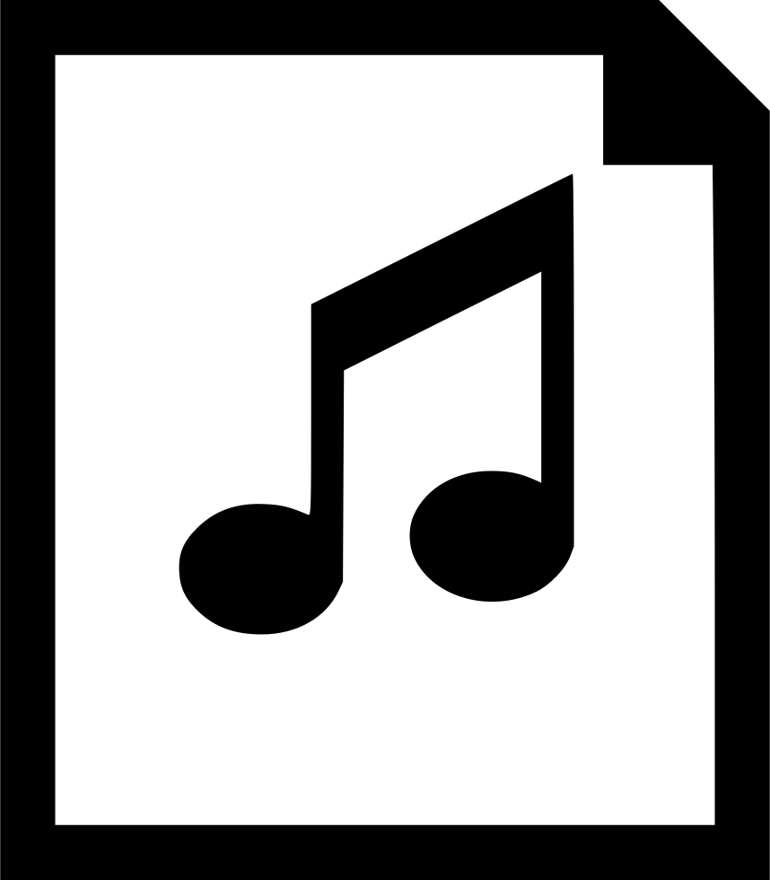 Png File Svg - Ikon Musik Clipart (858x980), Png Download