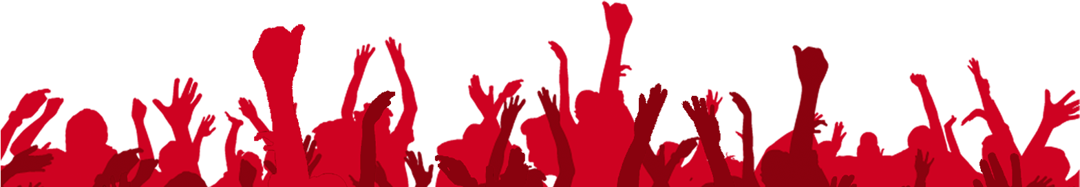 Silhouette Party People Png Clipart (1586x576), Png Download