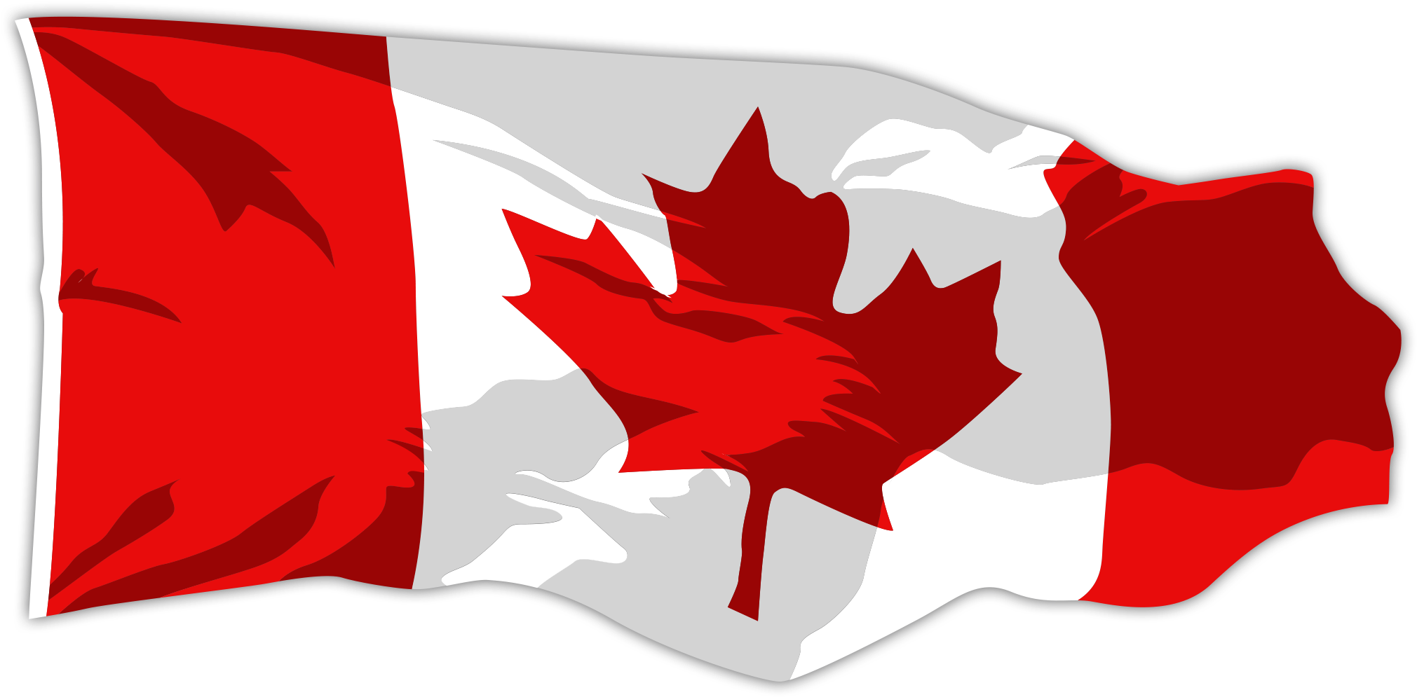 Canada, Canadian, Country, Flag, Mountie, National - Canada Flag Heart Png Clipart (2083x1057), Png Download