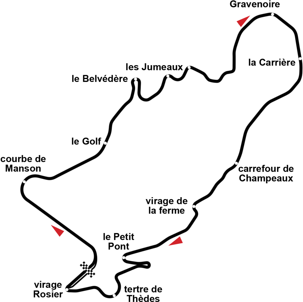 French Grand Prix Circuit Clipart (1200x1178), Png Download