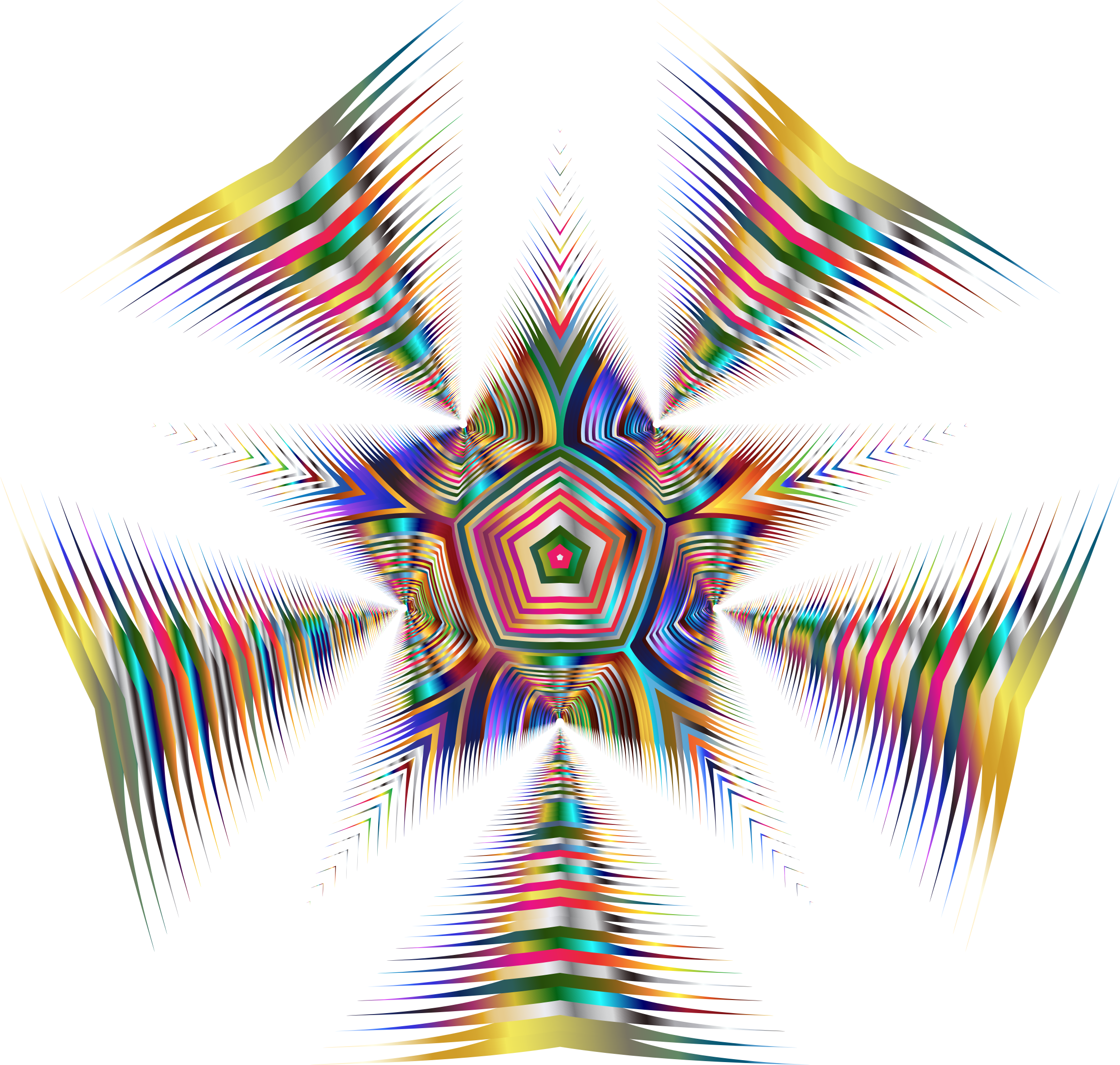 Big Image - Psychedelic Star Png Clipart (2310x2196), Png Download
