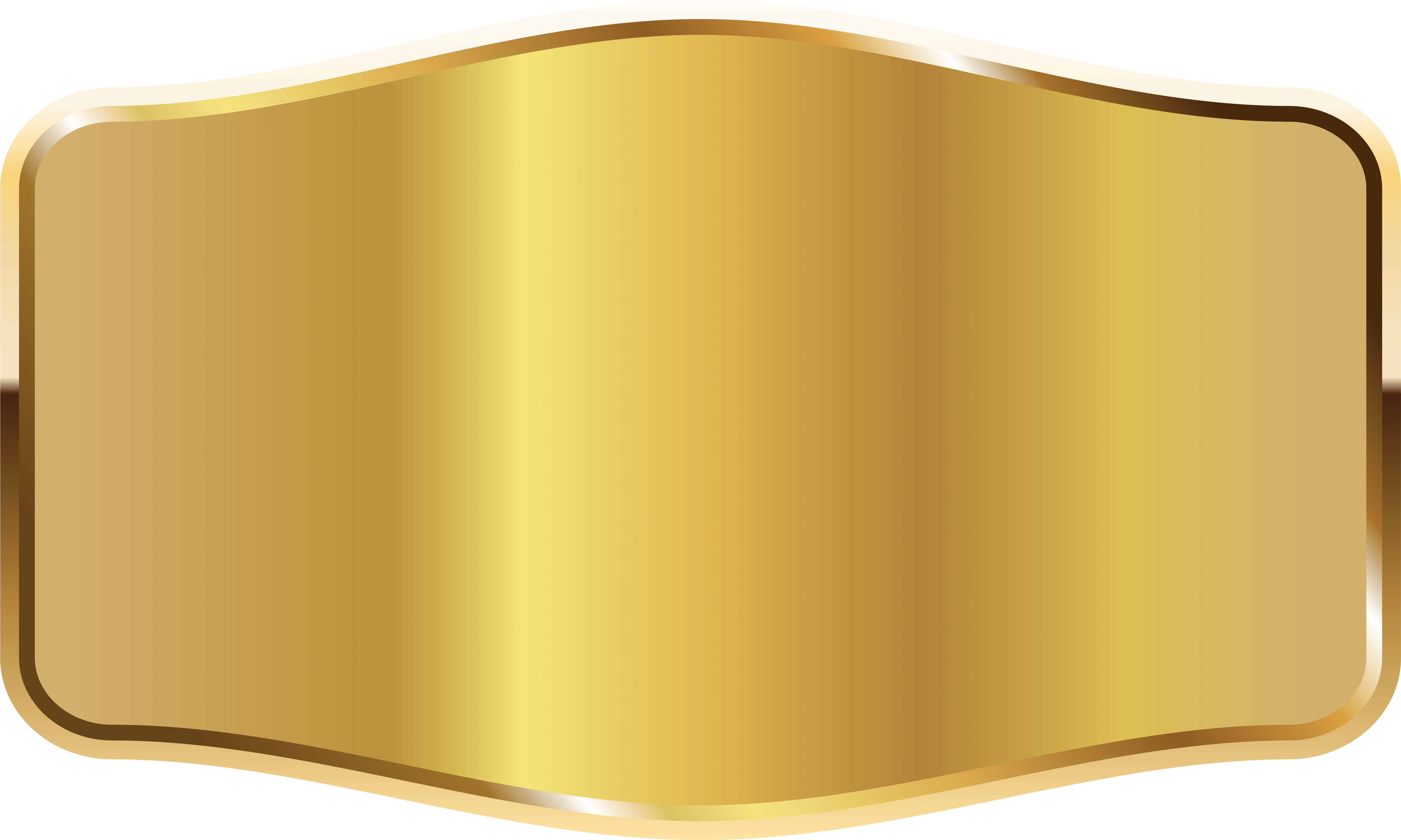 Gold Label Clipart - Png Download (6200x3724), Png Download