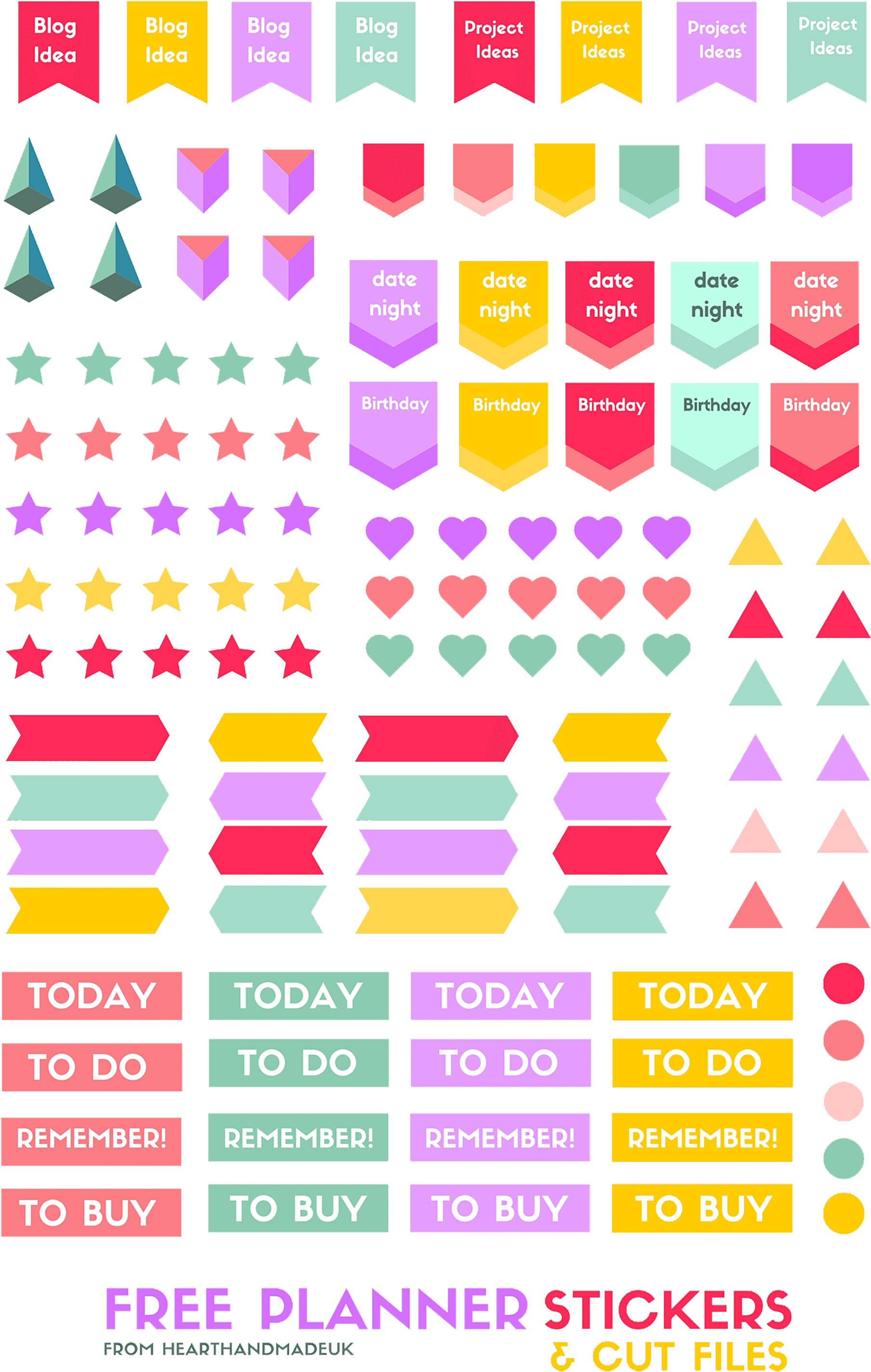 Free Planner Stickers Png Clipart - Large Size Png Image - PikPng