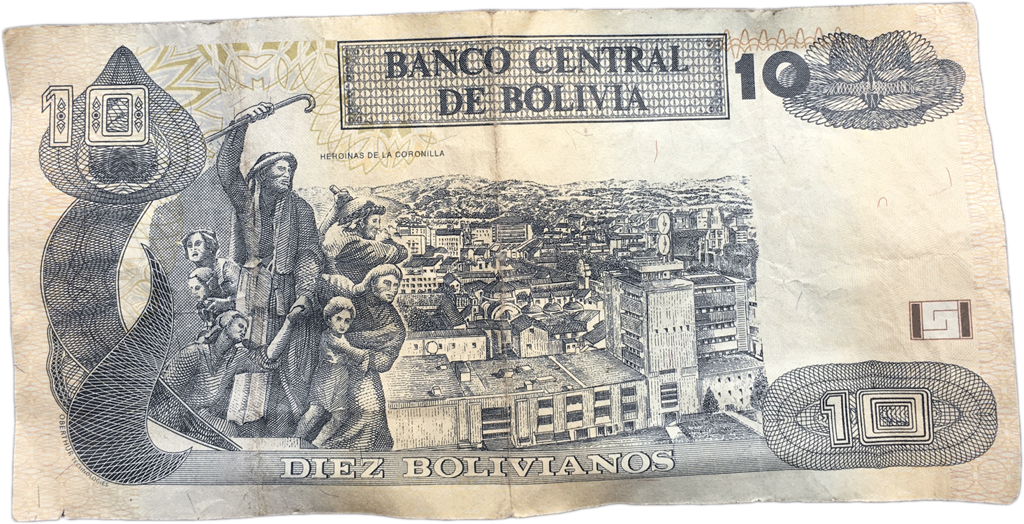 Bolivie 10 Pile - Billete De 10 Bolivianos El Nuevo Bolivia Clipart (1500x800), Png Download