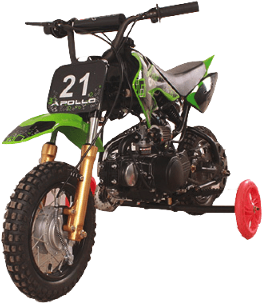 Free Png Download Gas Dirt Bikes With Training Wheels - Dirt Bike 70cc Semi Automatic Clipart (850x607), Png Download