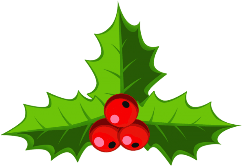 Free Png Decorative Holly Png - Illustration Clipart (850x587), Png Download