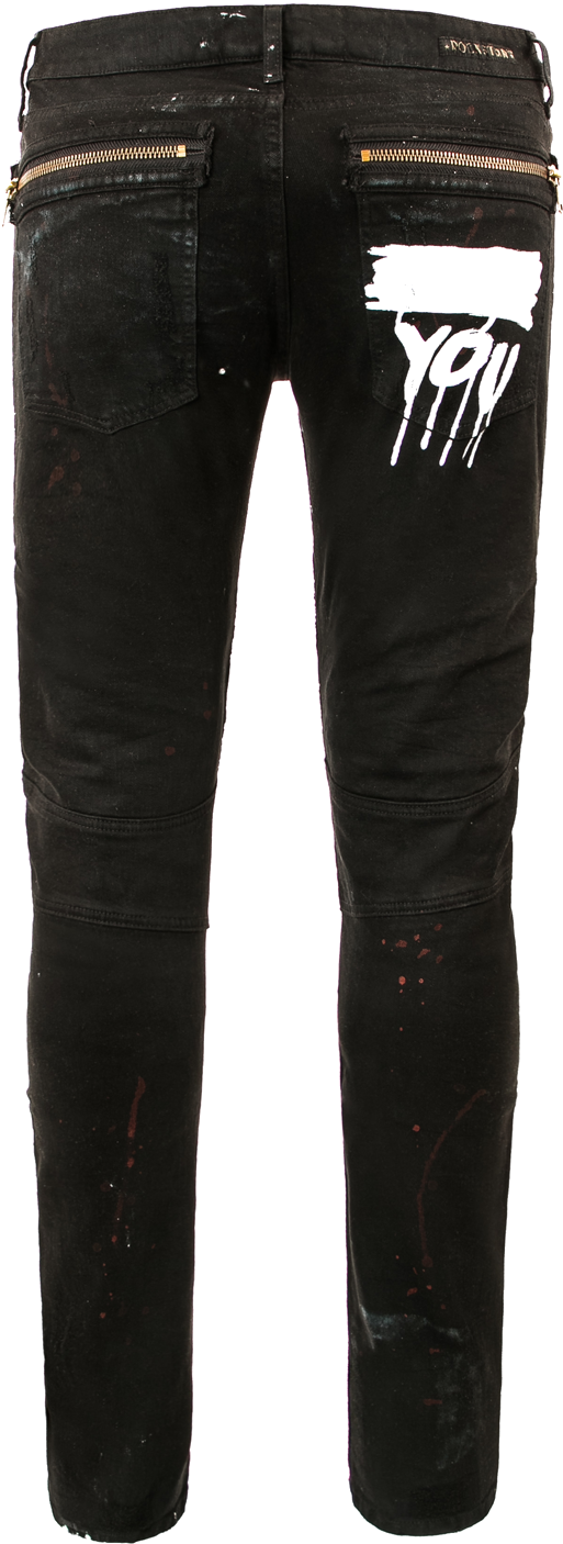 Biker Jeans Png Image Transparent - Todd Snyder Champion Slim Jogger Sweatpant In Black Clipart (1071x1500), Png Download