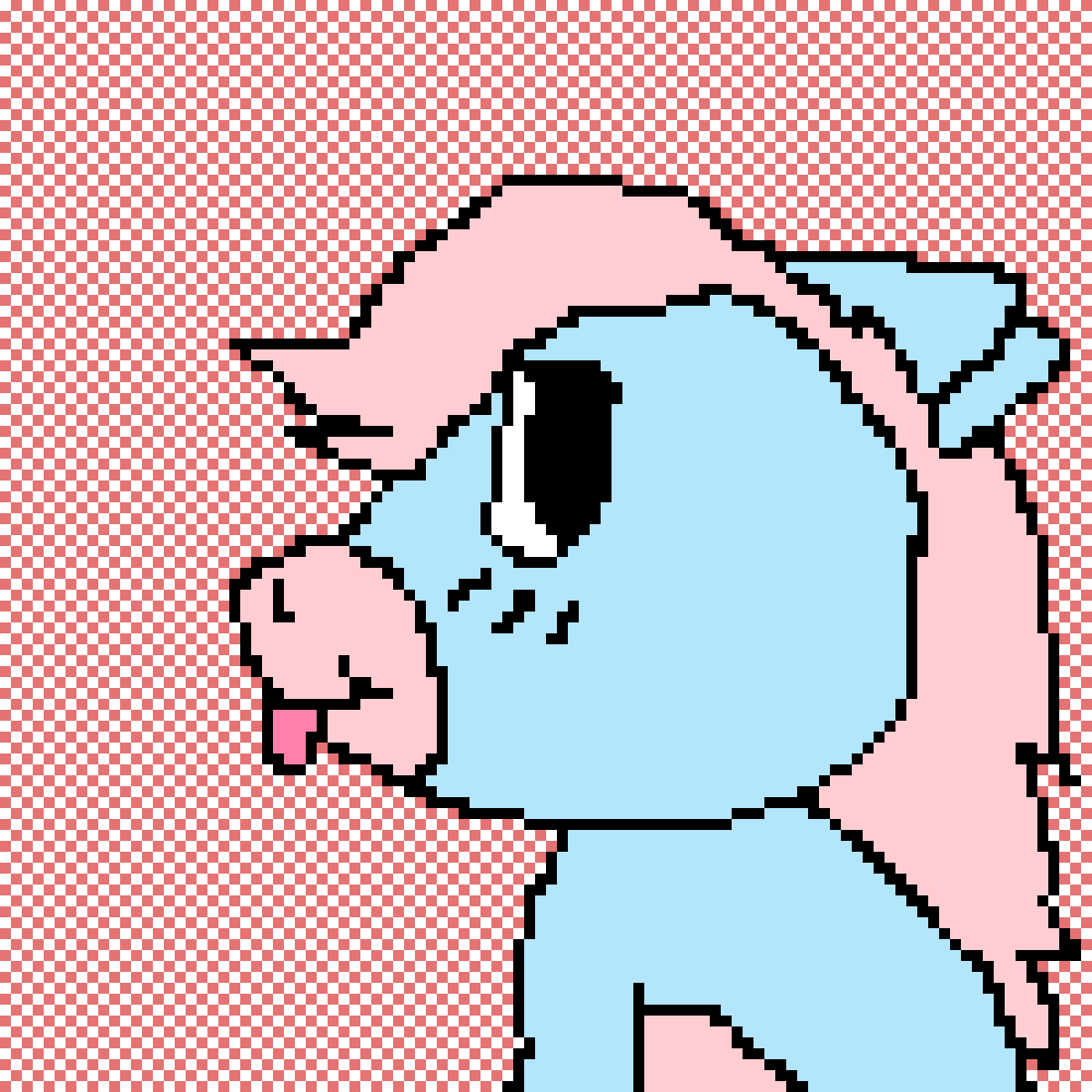 Mah Drawing Of A Derpy Unicorn Clipart (1200x1200), Png Download