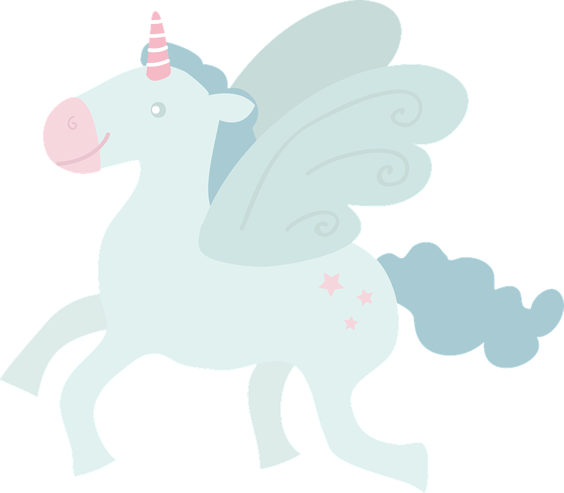 Unicorn, Fly, By Side, Wings, Horse - T-shirt Clipart (823x720), Png Download