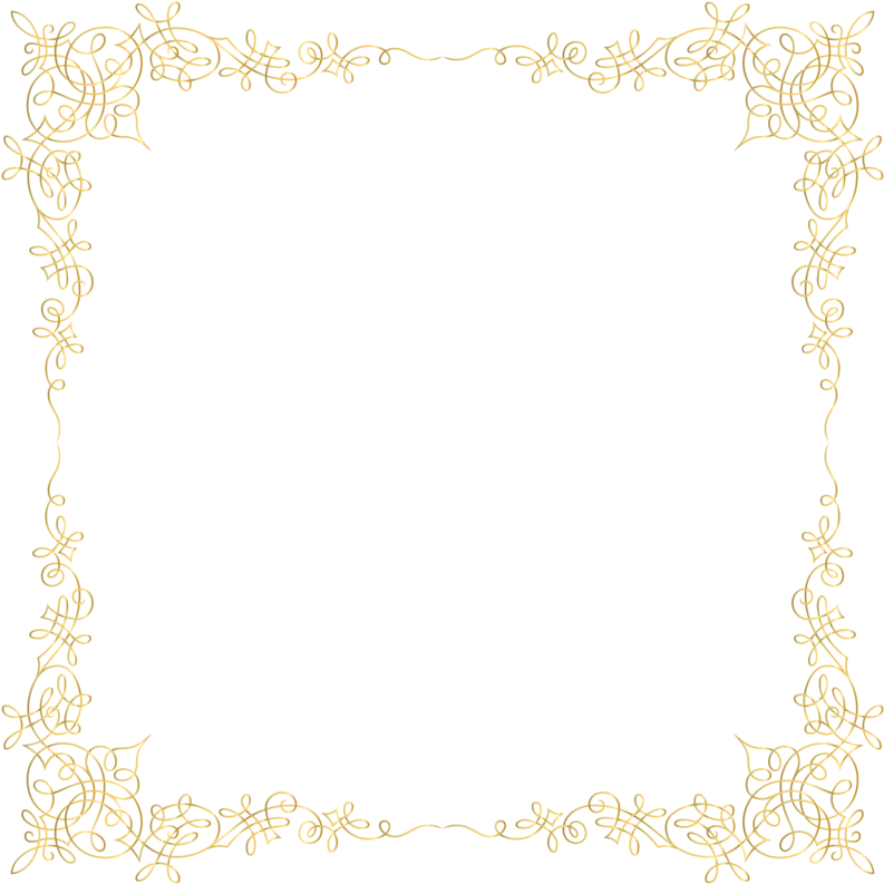 Border Png Transparent - Rahmen Weihnachten Gold Clipart (800x800), Png Download