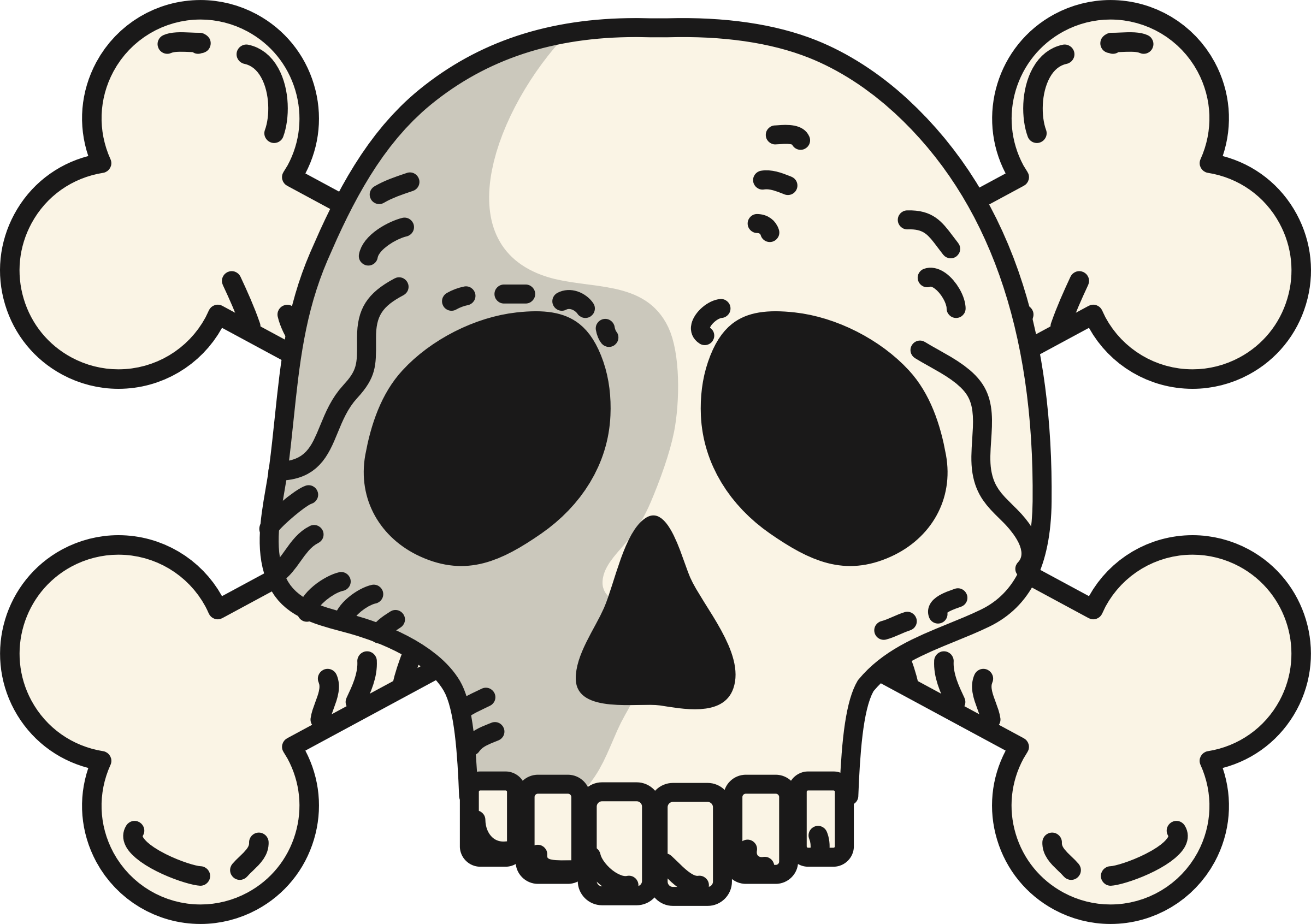 Vector Transparent Library And Crossbones At Getdrawings - Skull And Crossbones Transparent Colorful Clipart (2400x1692), Png Download
