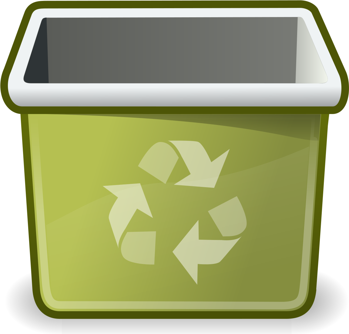Trash - Waste Container Icon Clipart (1200x1200), Png Download
