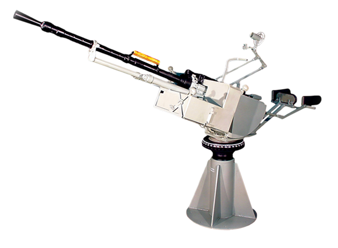 5mm Marine Pedestal Machine-gun Mount - 14.5 Mm Naval Gun Clipart (661x486), Png Download