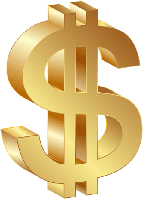 Free Png Download Dollar Currency Gold Sign Clipart - Cross Transparent Png (480x669), Png Download
