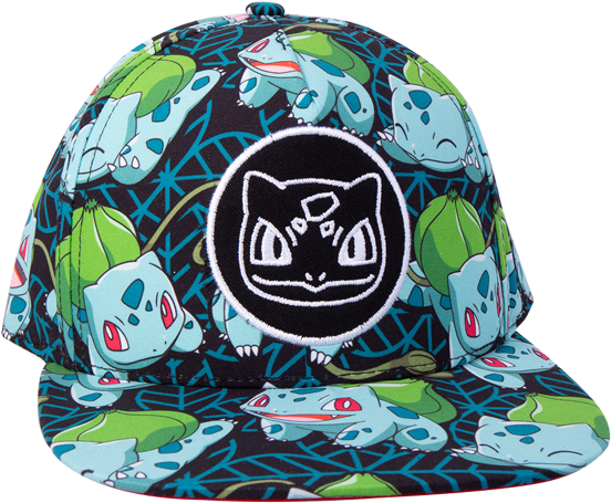 Tropical Bulbasaur Snapback Cap - Baseball Cap Clipart (600x600), Png Download