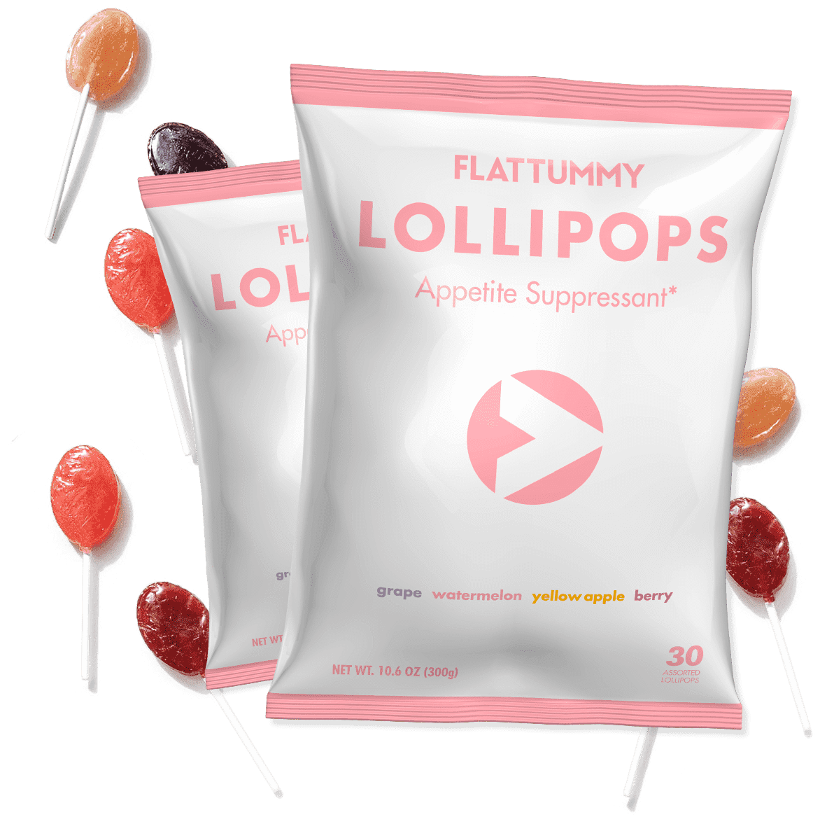 Flat Tummy Lollipops - Flat Tummy Co Lollipops Clipart (1250x1250), Png Download