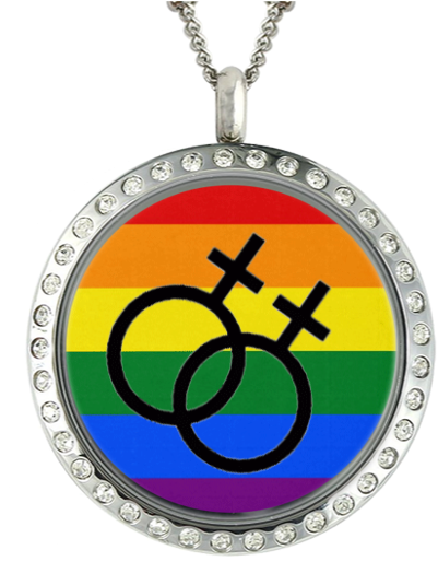 Interlocking Female Symbols Locketz Design - Jewish Charms Clipart (625x626), Png Download