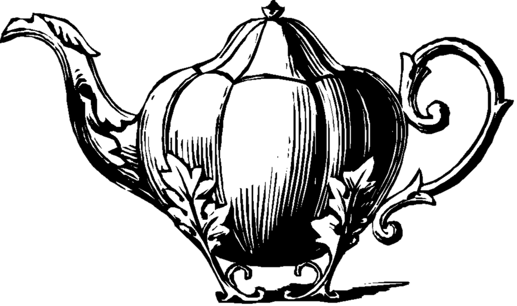 Teapot Clipart Refreshments - Vintage Tea Pot Png Transparent Png (1024x606), Png Download