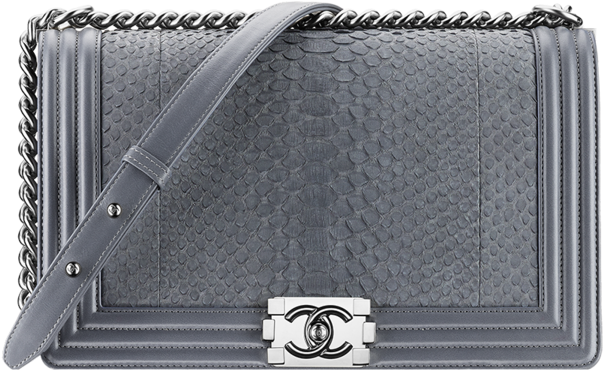 Handbag Bag Gucci Fashion Chanel Free Clipart Hd Clipart - Chanel Boy Python Medium - Png Download (846x1080), Png Download