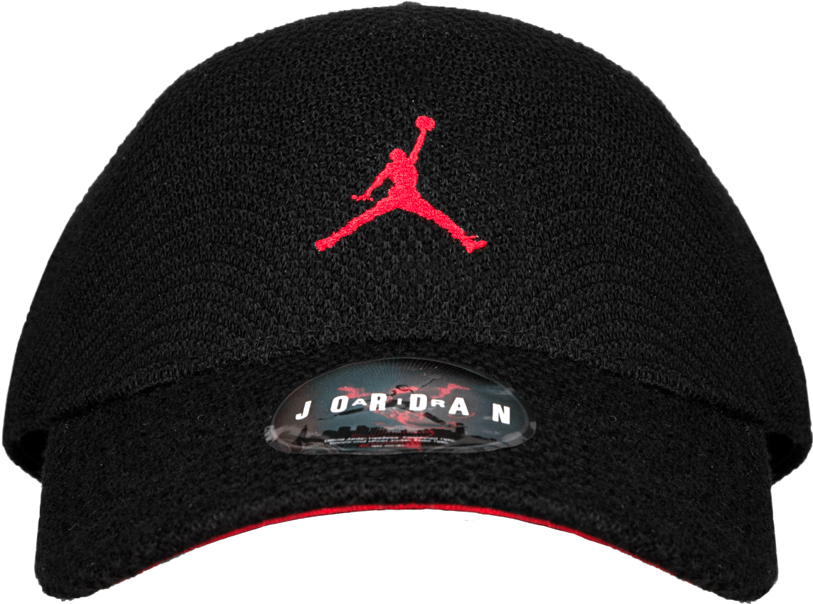 Jumpman Knit Flex Cap Black/red - Air Jordan Clipart (1144x850), Png Download