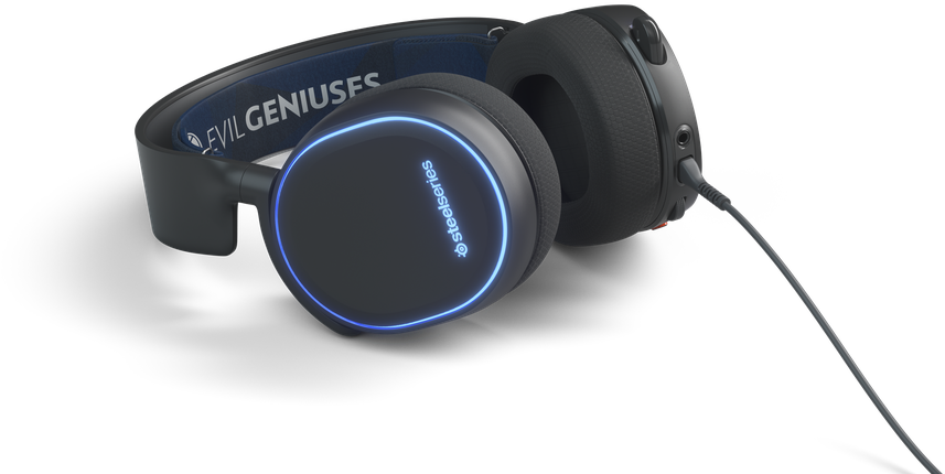 Evil Geniuses For Arctis 3 And - Headphones Clipart (1000x575), Png Download