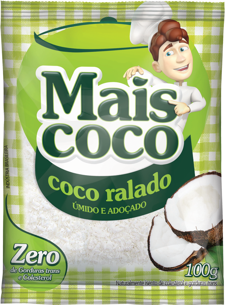 Coco Ralado Mais Coco - Agua De Coco Mais Coco Clipart (1000x1000), Png Download