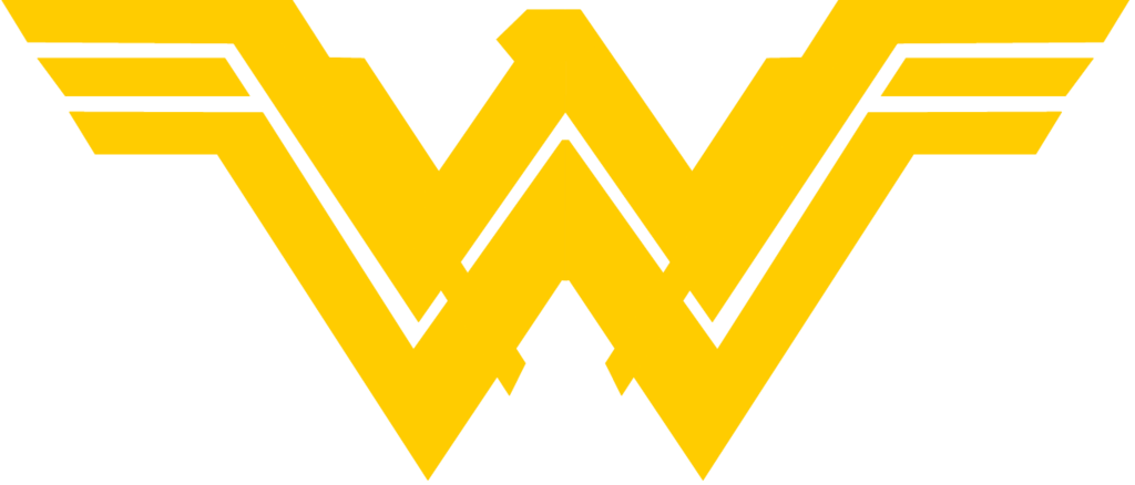 Wonder Woman Symbol Png - Wonder Woman Logo Png Clipart (1024x438), Png Download