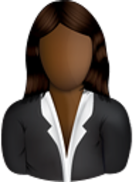 Black Female Business User Image - Clip Art Black Female - Png Download (600x600), Png Download