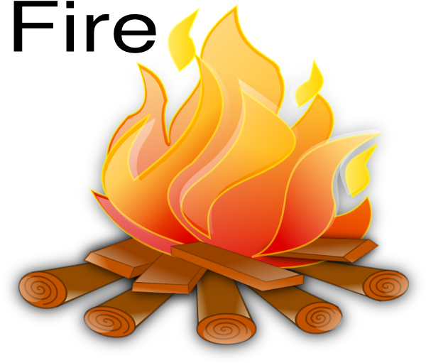 Clip Art Fire Clipart Image - Fire Clipart - Png Download (600x533), Png Download