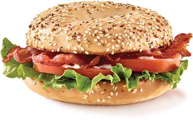 Bagel Transparent Background Png - Fast Food Clipart (742x490), Png Download