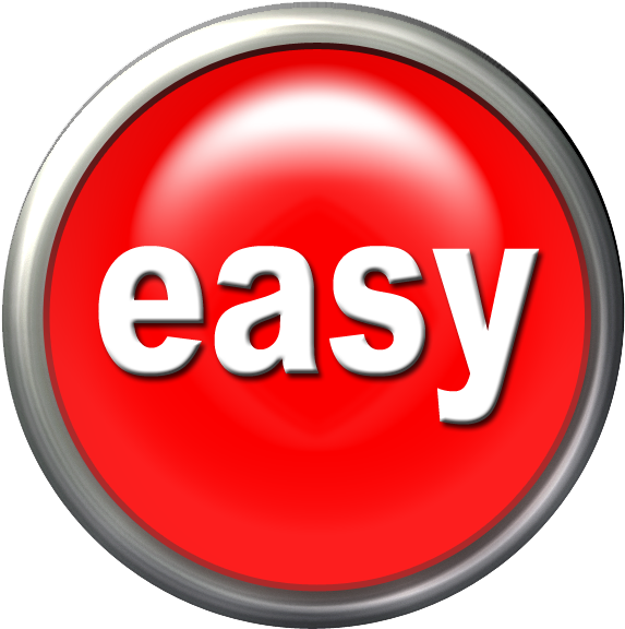 Easy To Use Free Download Clip Art On Clipart Png - Transparent Easy Button Png (601x600), Png Download