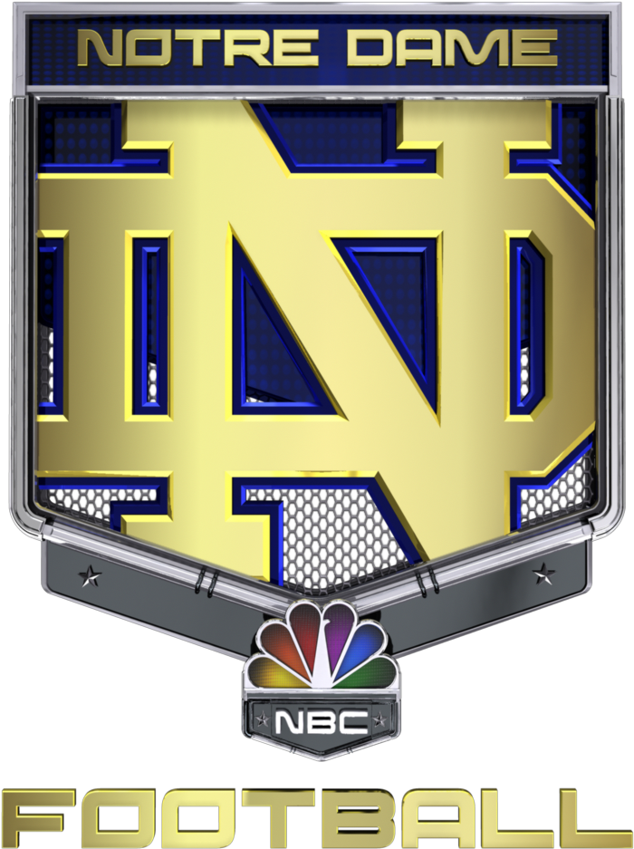 Nbc Sports Group And Notre Dame Football Celebrate - Notre Dame Fighting Irish Football Clipart (792x1008), Png Download