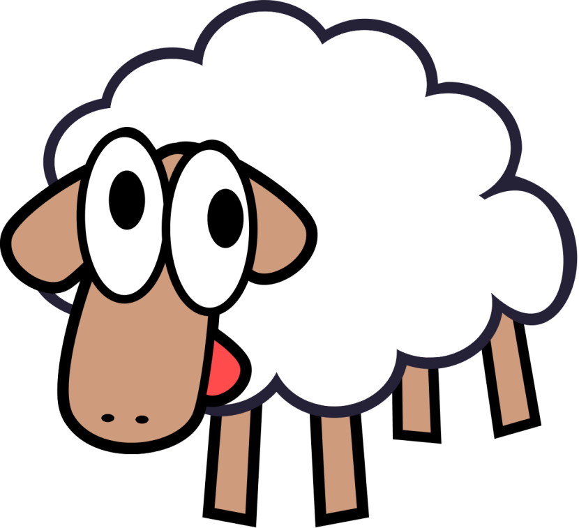 Animal Clip Art - Sheep Clipart Png Transparent Png (830x757), Png Download