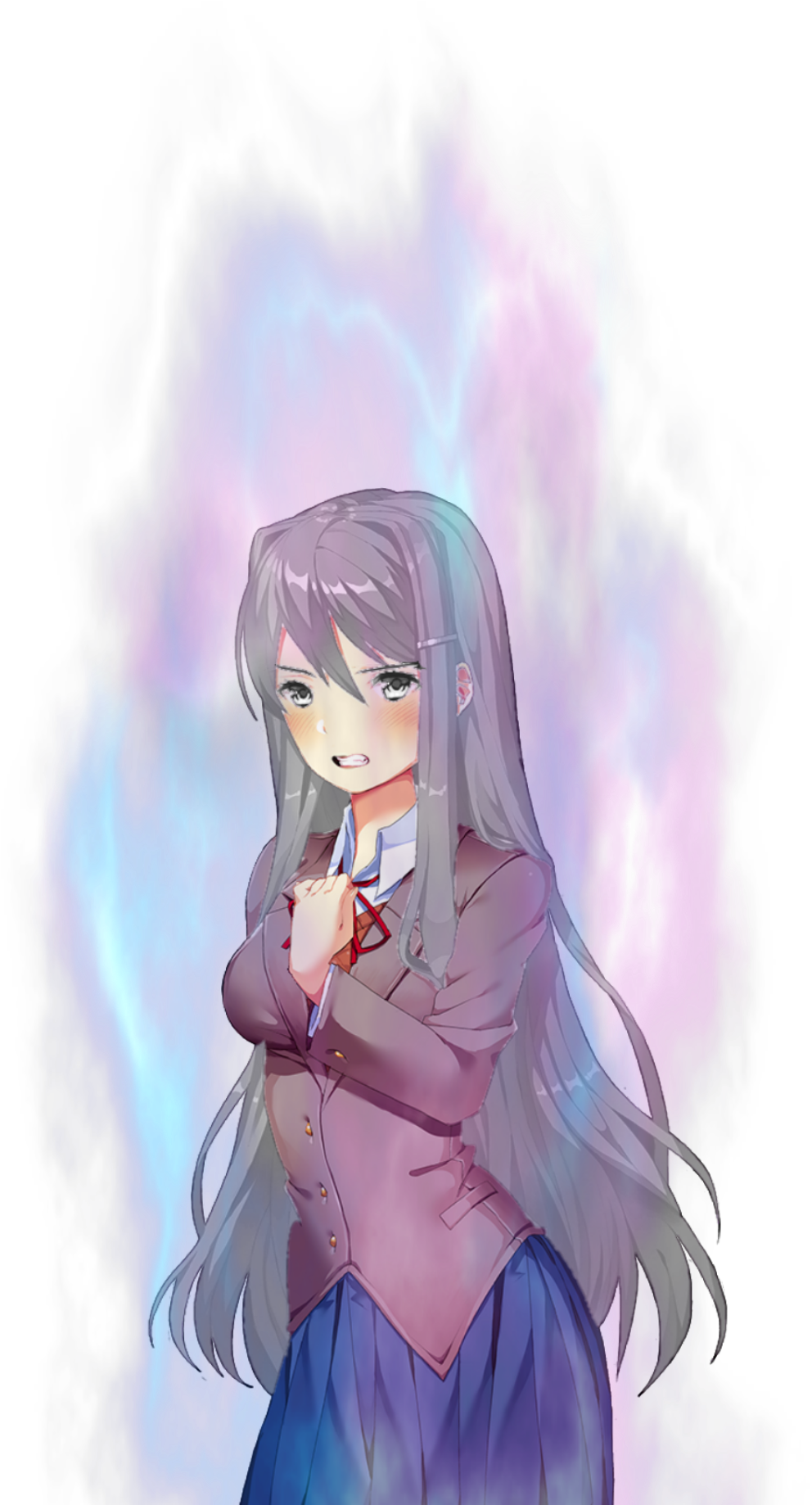 346 - " - Anime Ultra Instinct Girl Clipart (1329x1842), Png Download