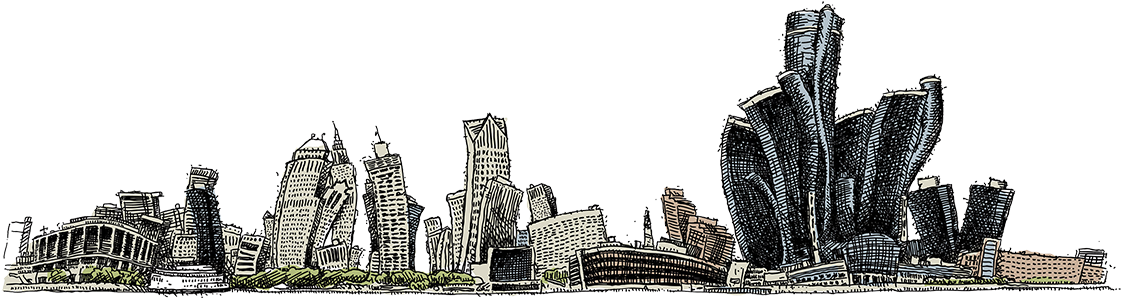 1130 X 300 6 - Detroit Cartoon Clipart (1130x300), Png Download