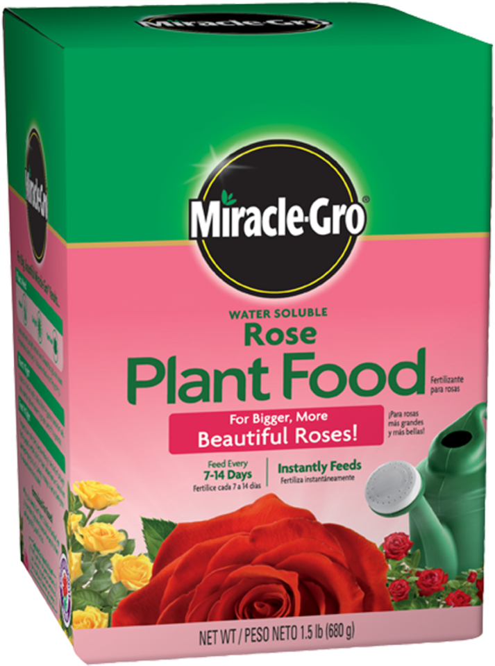 Fertilizante Para Rosas Soluble En Agua De Miracle - Miracle Gro Rose Food Clipart (593x800), Png Download