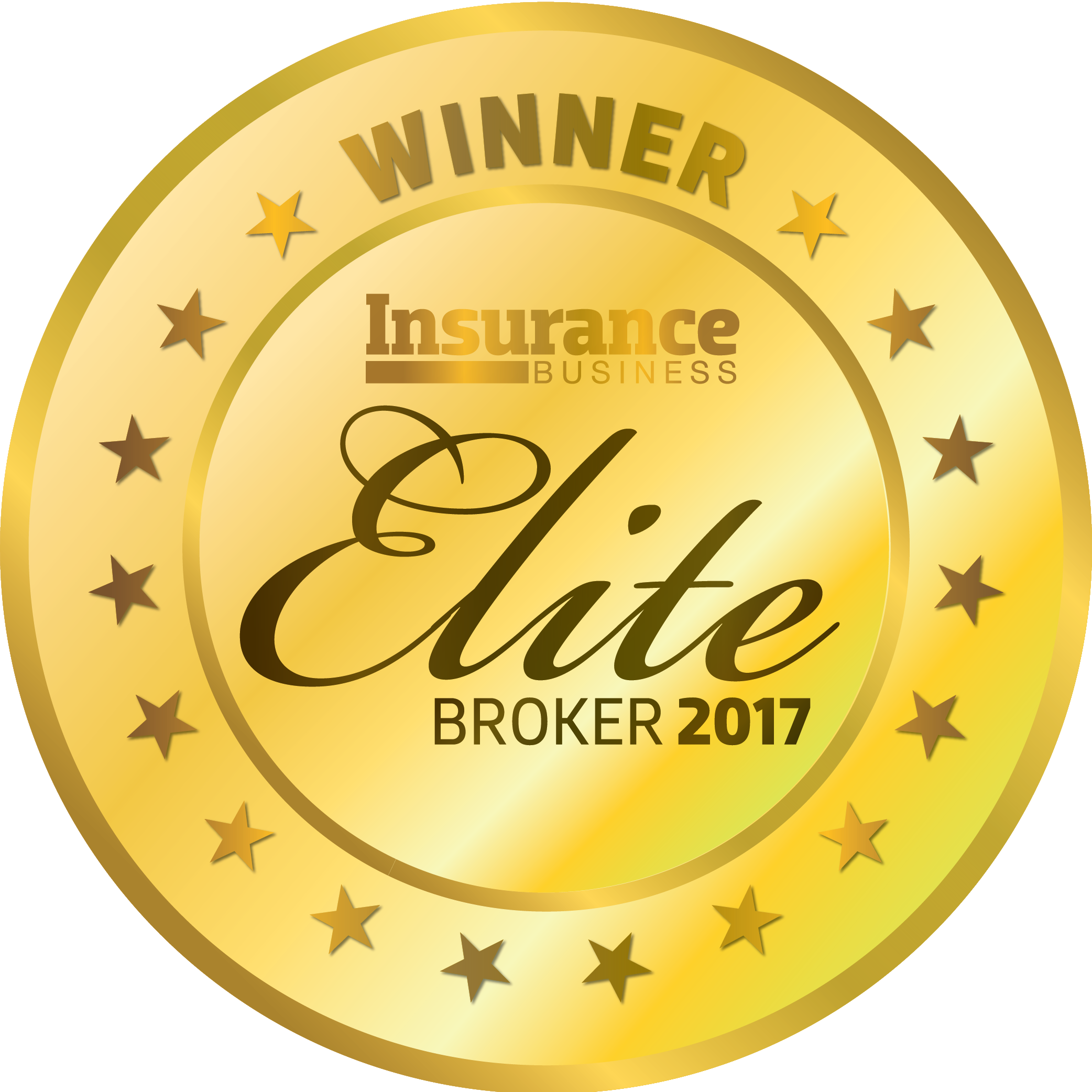 Ib Elite Brokers Medal 2017 - Top Insurance Brokerage Logo 2016 Clipart (2084x2084), Png Download