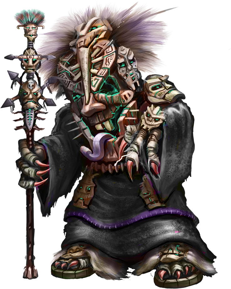 In Combat The Witch Doctor Will Give Nearby Allies - Chunder War For The Overworld Clipart (737x922), Png Download