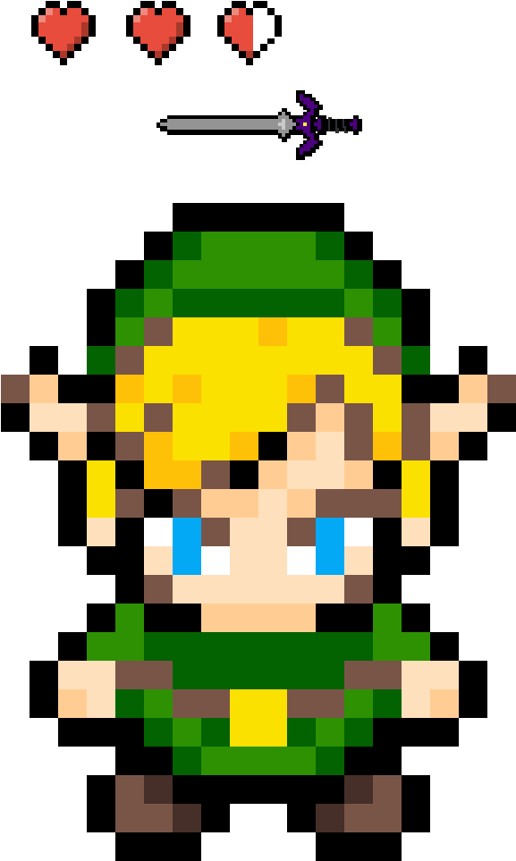 Zelda <3 - Four Swords Link Sprite Clipart (1000x1000), Png Download