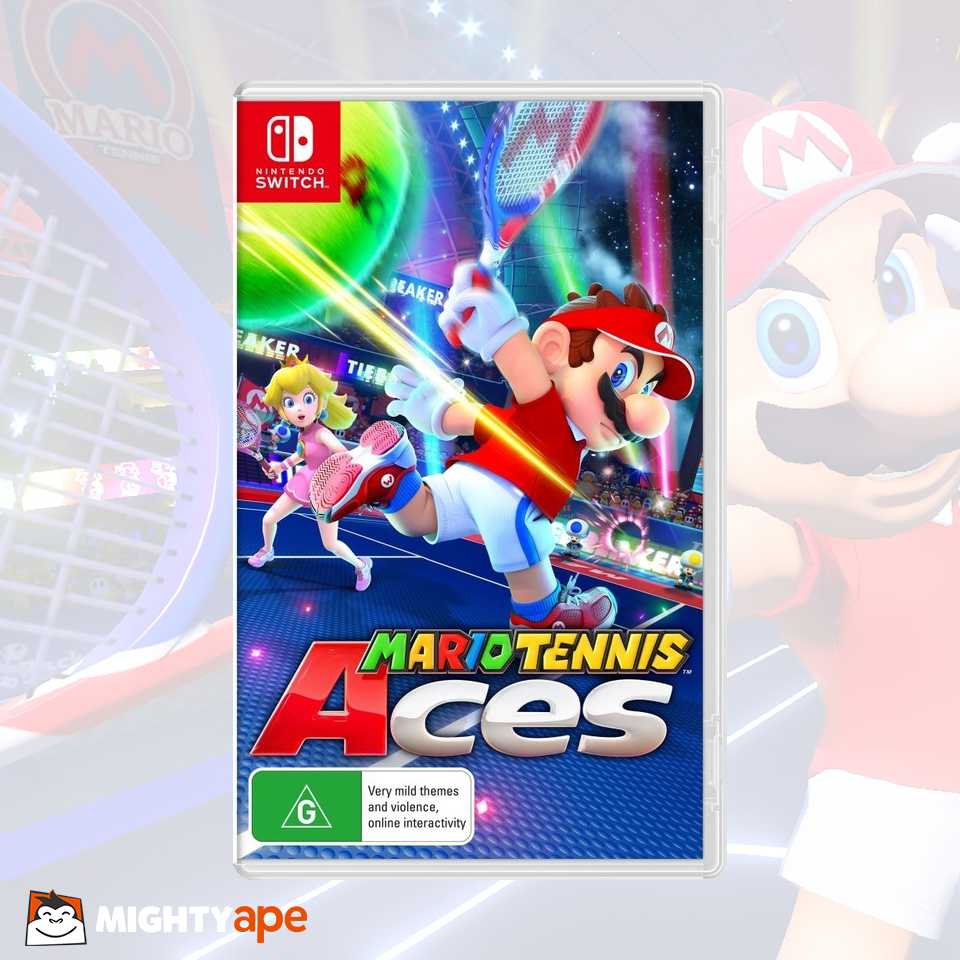 Mighty Ape Games - Mario Tennis Aces Switch Clipart (960x960), Png Download