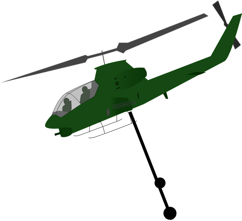 Helicopter Airdrop Aircraft Airborne Drop Duty - Helicopter Clip Art - Png Download (785x720), Png Download