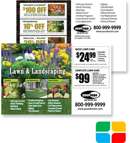 Lawn Maintenance Flyer Postcards - Tree Care Postcards Clipart (495x705), Png Download