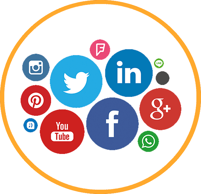 Redes Sociales - Social Media Bundle Clipart (654x630), Png Download